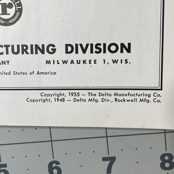 Getting the Most out of your Lathe, A Delacraft Pub./Delta Manufacturing  c1948 - Picture 13 of 13